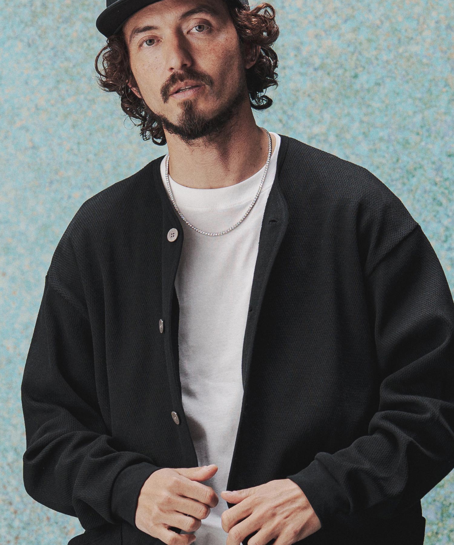 THEOREM(セオレム)】Honeycomb Army Cardigan ハニカムカーディガン