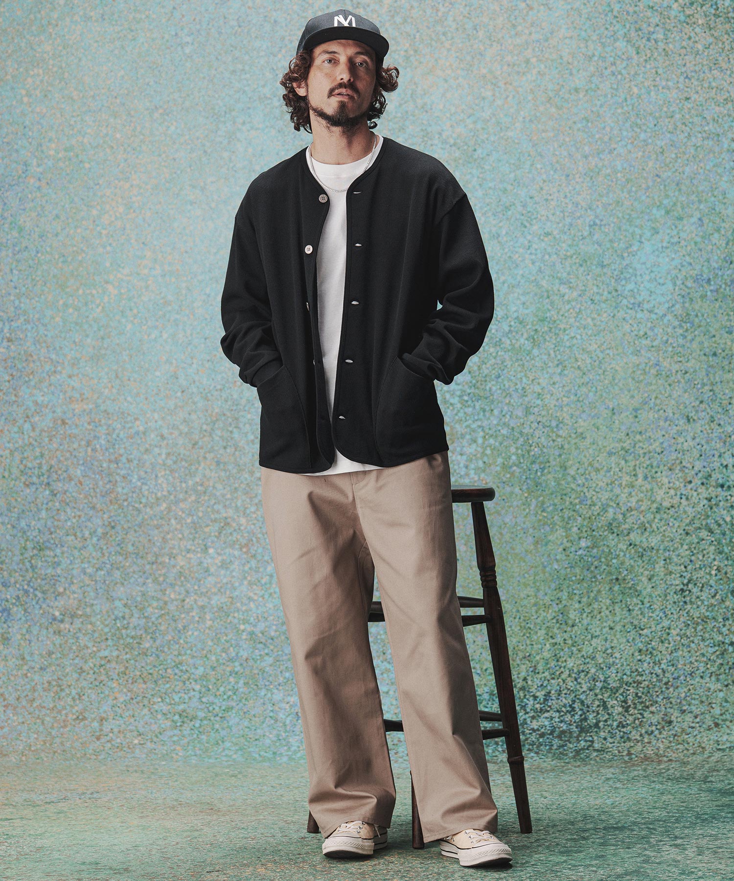 THEOREM(セオレム)】Honeycomb Army Cardigan ハニカムカーディガン