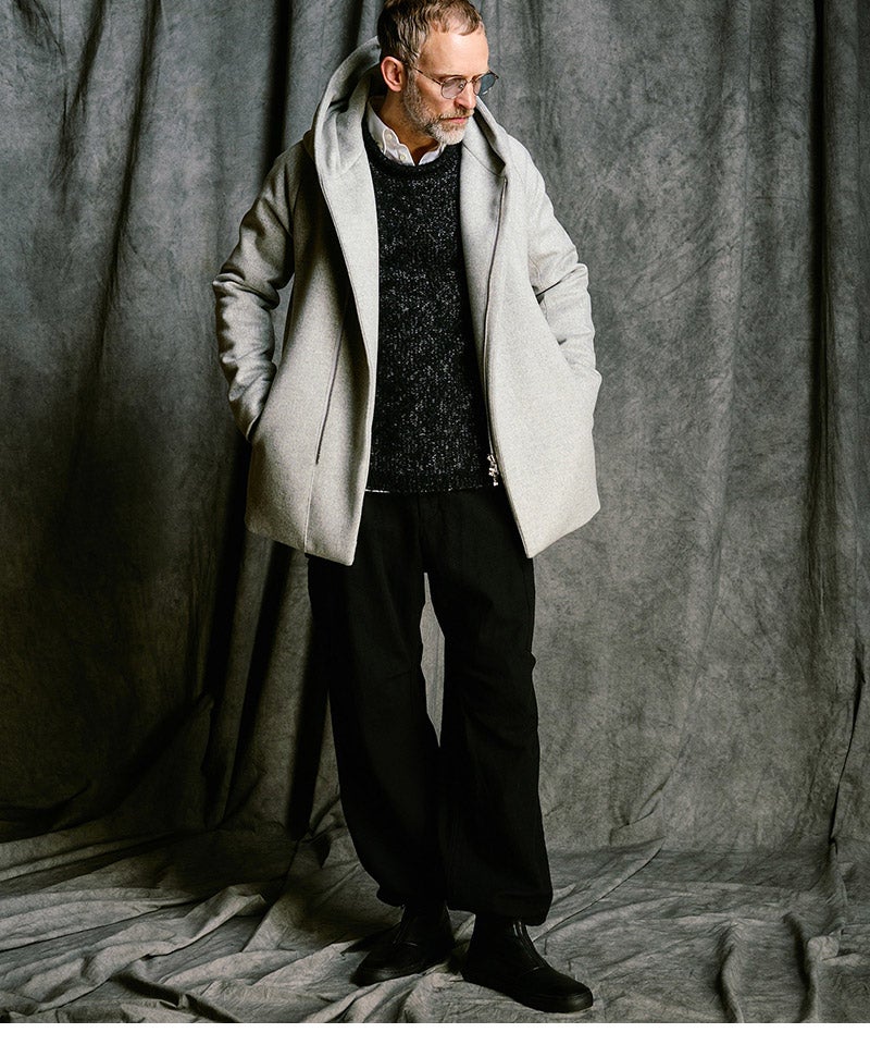 wjk】【予約販売11月下旬～12月上旬入荷】 zip witch coat フーデッド