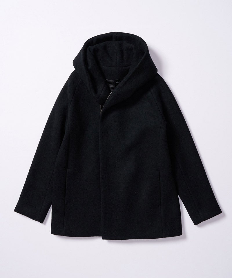 wjk】【予約販売11月下旬～12月上旬入荷】 zip witch coat フーデッド