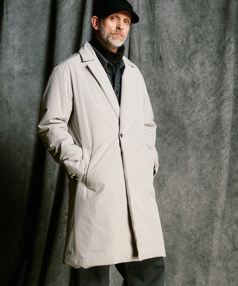 wjk】【予約販売11月下旬～12月上旬入荷】 double breasted solid coat 
