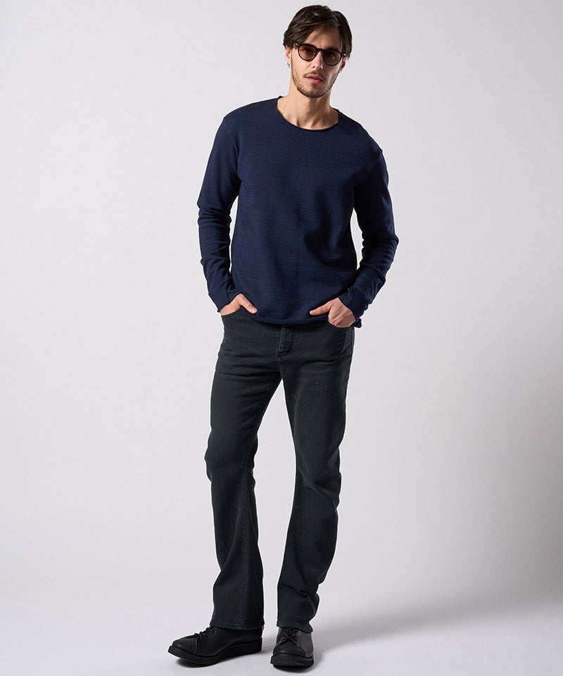wjk】【予約販売11月中旬～下旬入荷】 denim jersey 3D banana flare