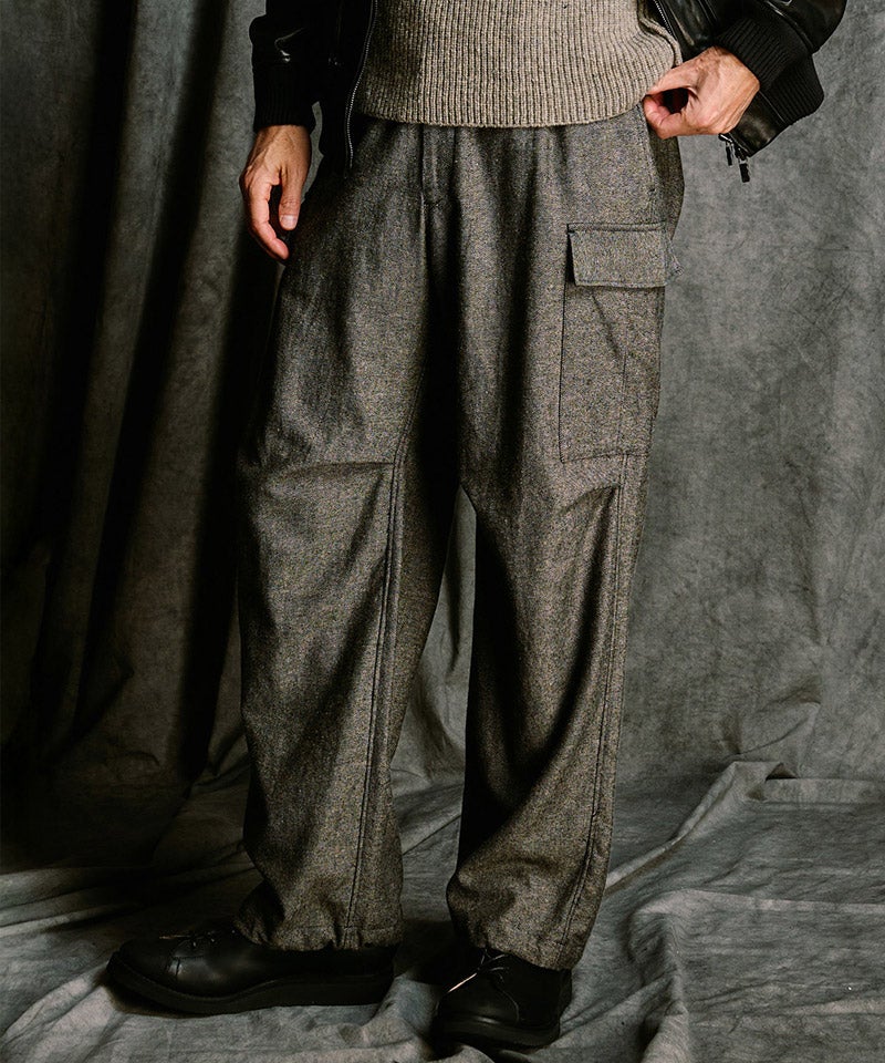 wjk】【予約販売11月上旬～中旬入荷】 natural blend wool easy cargo