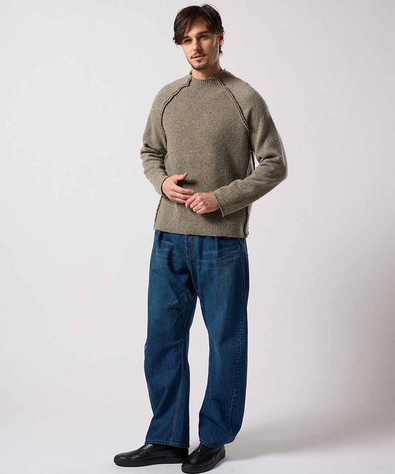 wjk】【予約販売11月上旬～中旬入荷】 lomond×powder line high-neck