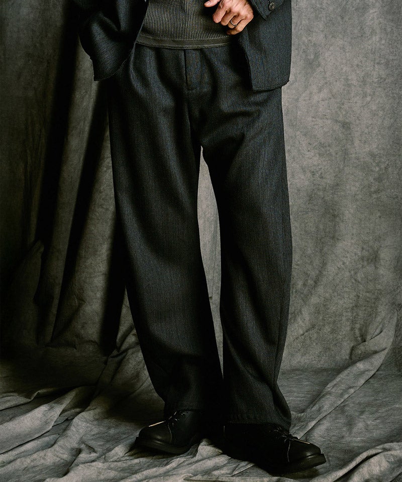 24SS 一度着3.6万 wjk　クリース スラックス パンツ wjk】【予約販売2月中旬～下旬入荷】 function knit easy slacks