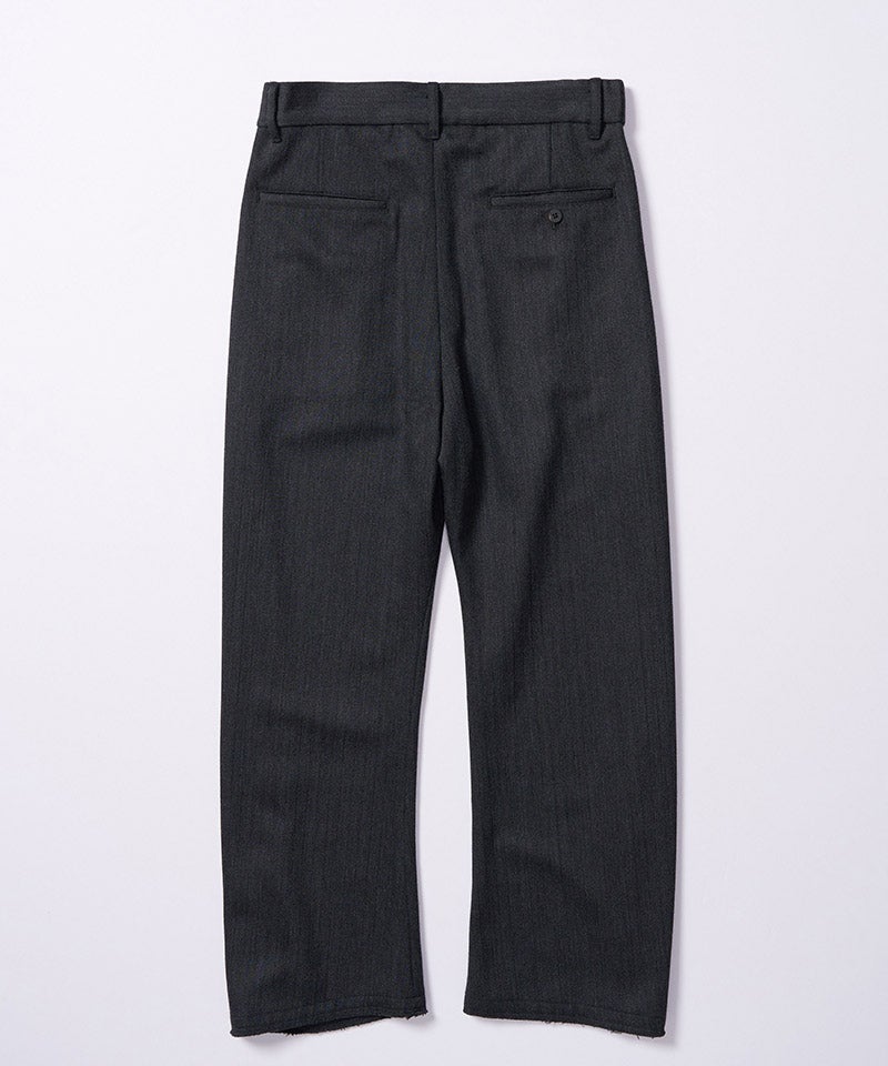 24SS 一度着3.6万 wjk　クリース スラックス パンツ wjk】【予約販売10月中旬～下旬入荷】 venetian stripe wide banana