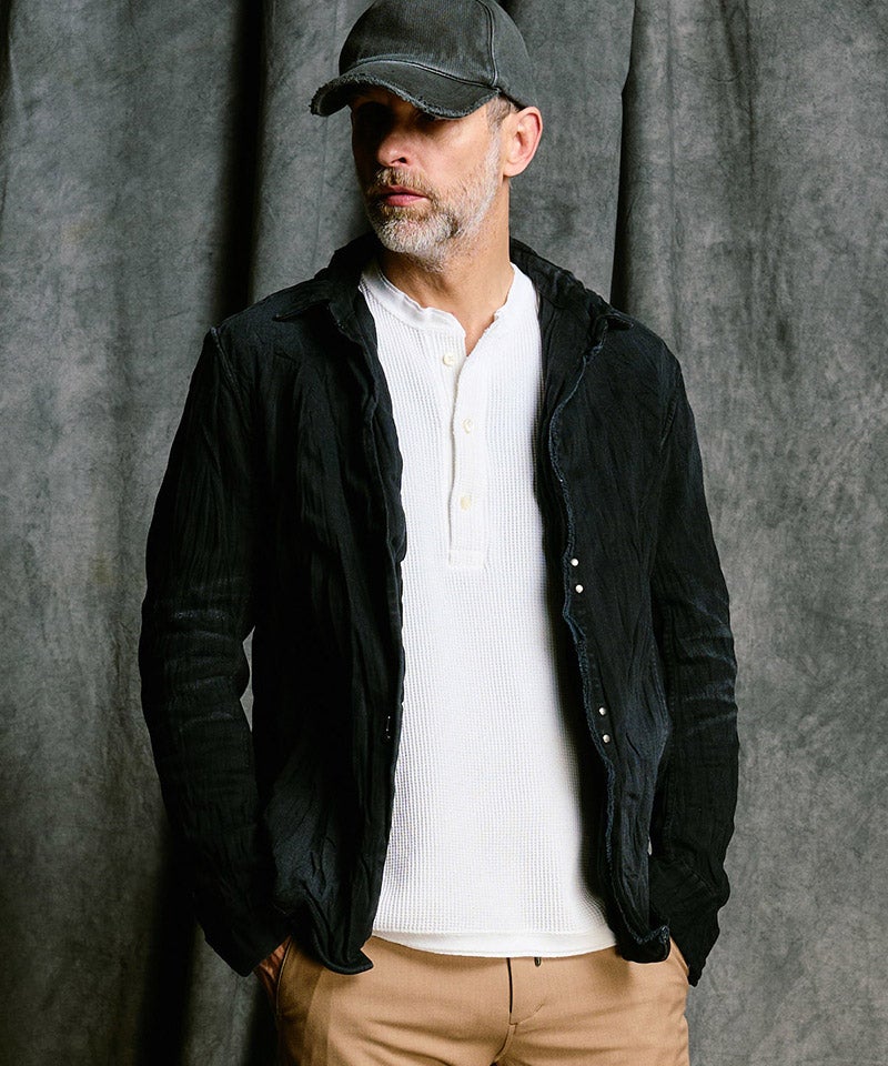 wjk】【予約販売10月中旬～下旬入荷】 2-hook denim shirt デニム