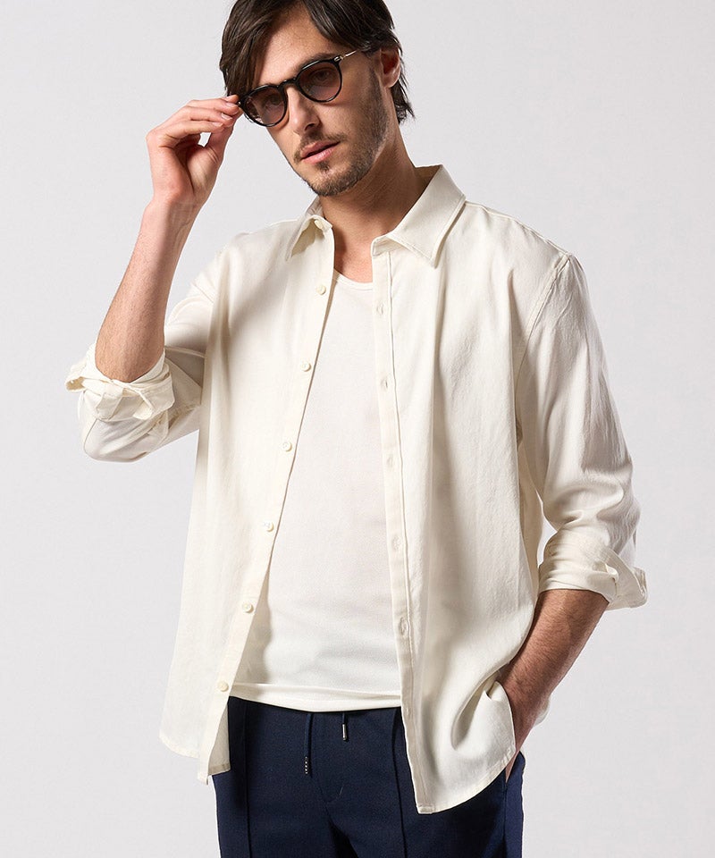 wjk】【予約販売9月下旬～10月上旬入荷】 cupuro fibril dress shirt