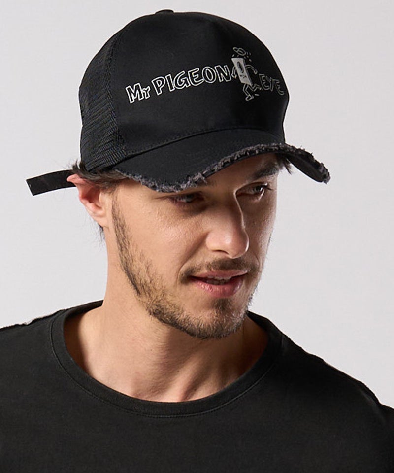 wjk】【予約販売9月上旬～中旬入荷】 panic cut-off mesh cap メッシュ