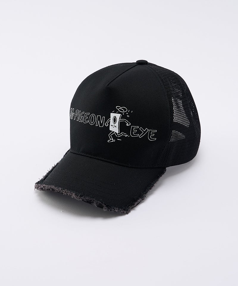 【新品未使用タグつき】off-white　メッシュ　キャップ　黒 wjk】【予約販売9月上旬～中旬入荷】 panic cut-off mesh cap メッシュ