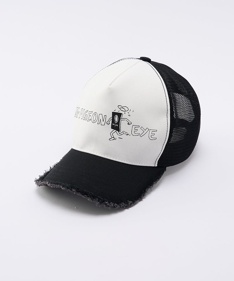 wjk】【予約販売9月上旬～中旬入荷】 panic cut-off mesh cap メッシュ