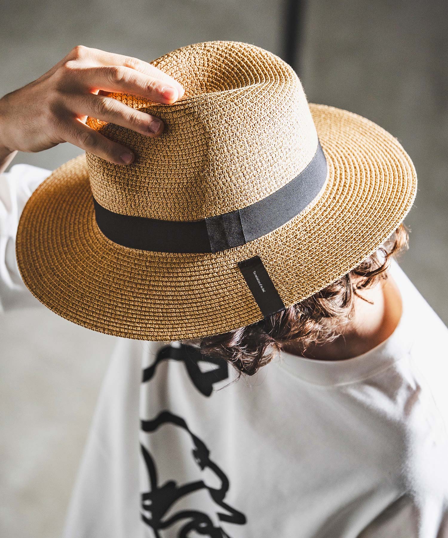 GLIMCLAP(グリムクラップ)】Wide Brim Straw Hat ストローハット(202