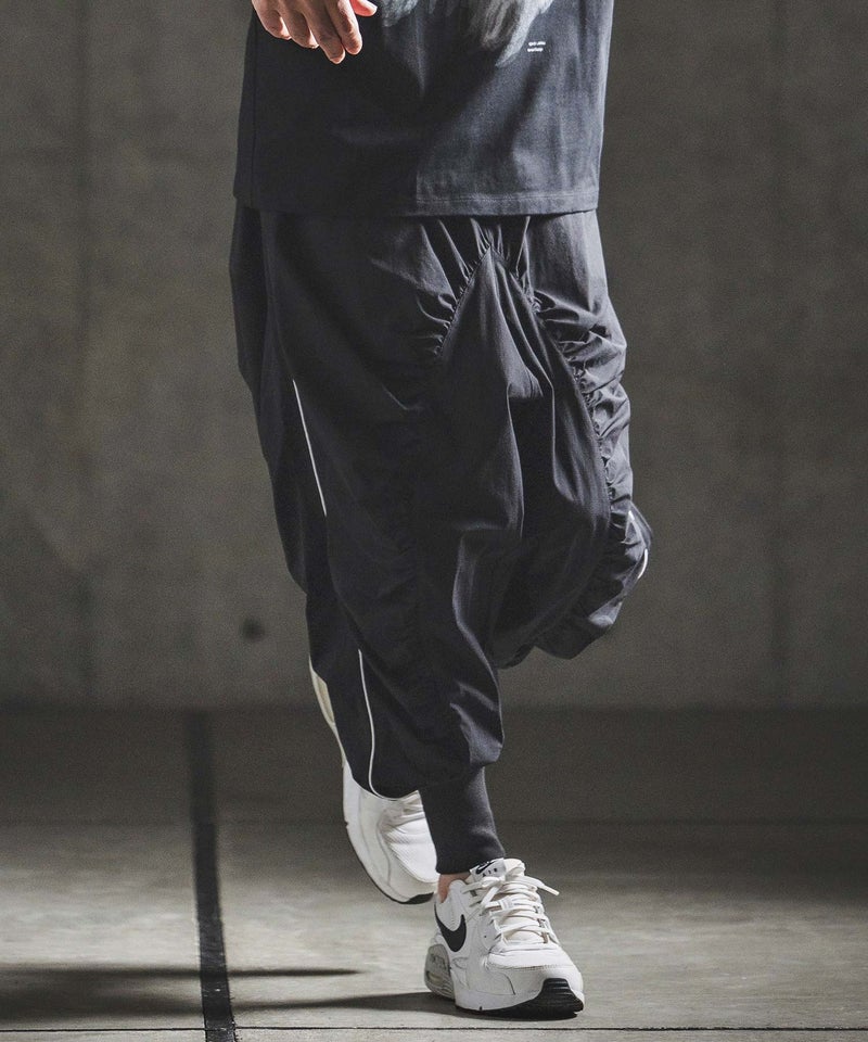 GLIMCLAP(グリムクラップ)】Stretch Nylon Ripstop Shirring & Piping 