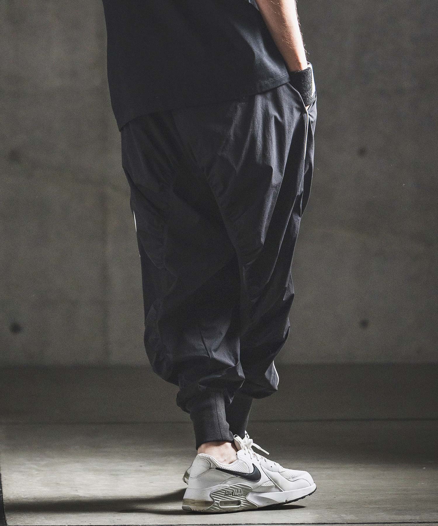 カンパニョーロ　パンツ GLIMCLAP(グリムクラップ)】Stretch Nylon Ripstop Shirring & Piping