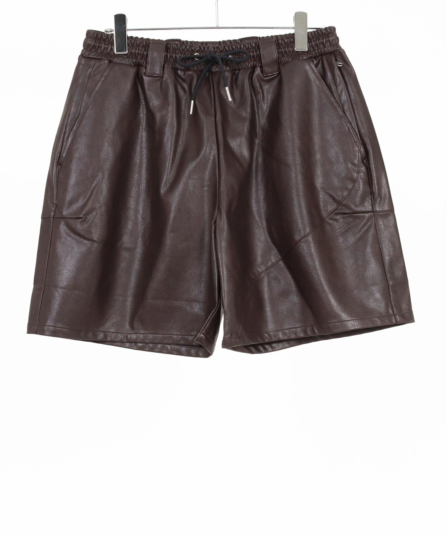 GLIMCLAP(グリムクラップ)】Synthetic Leather Shorts レザーショート