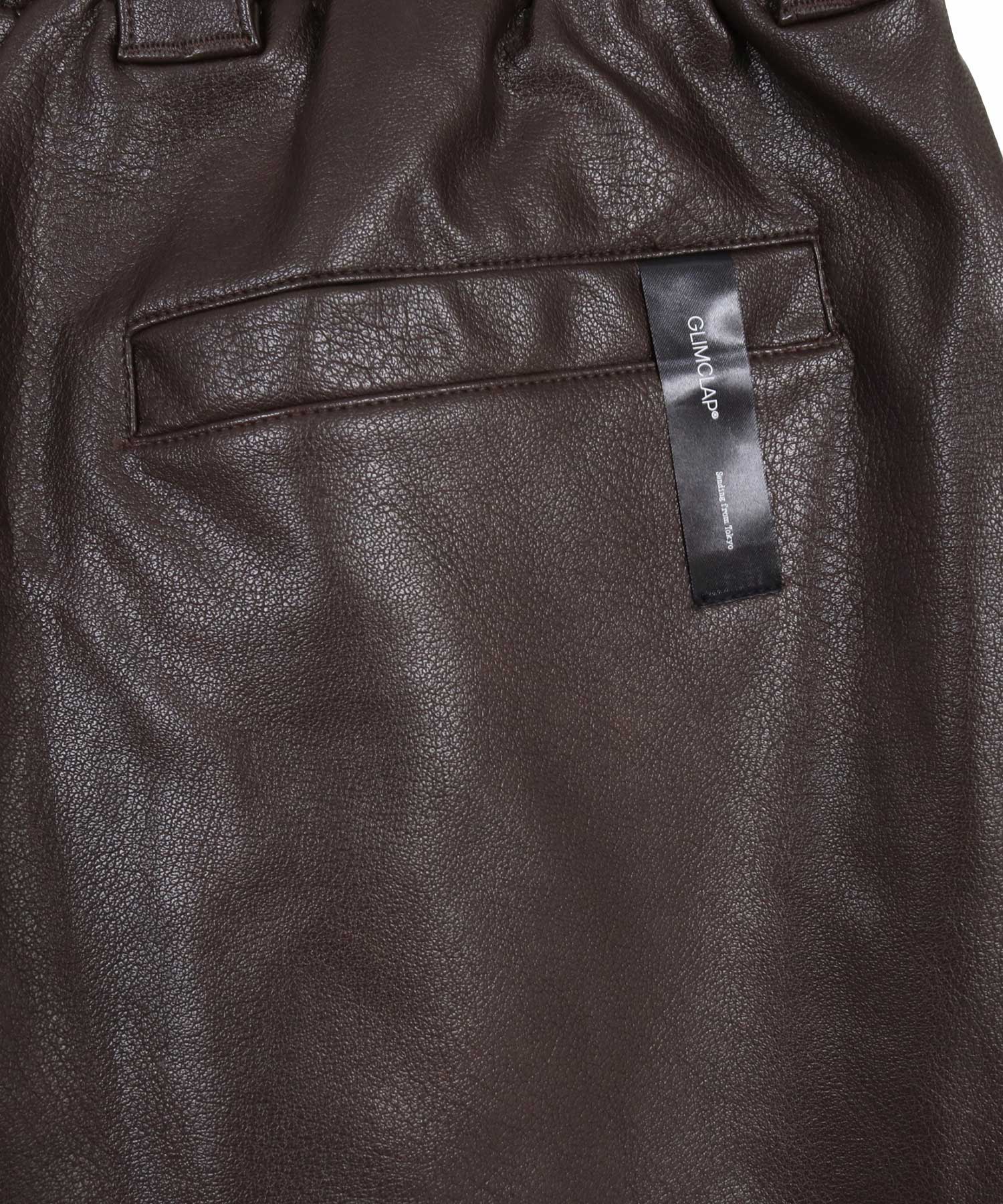GLIMCLAP(グリムクラップ)】Synthetic Leather Shorts レザーショート