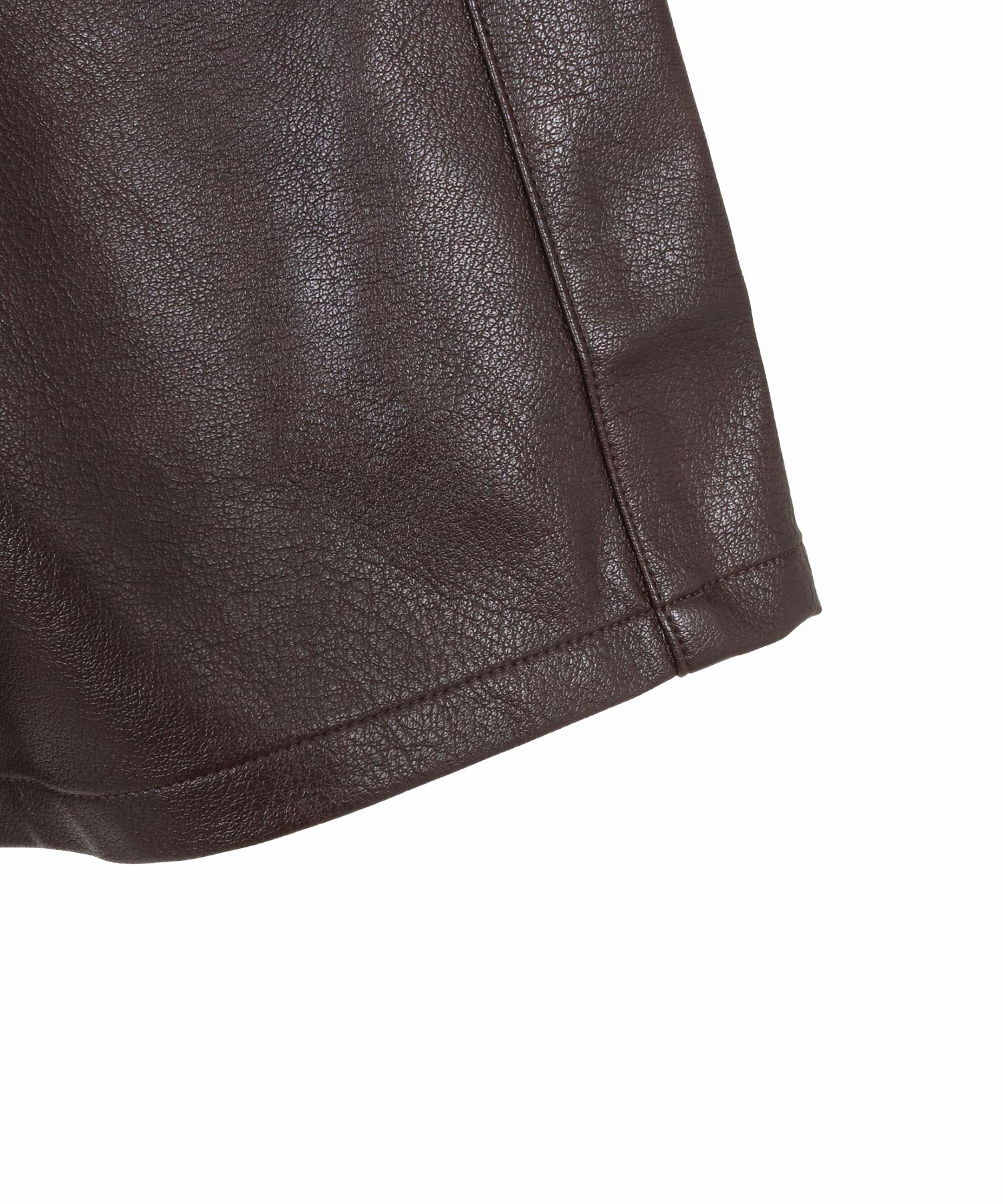 GLIMCLAP(グリムクラップ)】Synthetic Leather Shorts レザーショート