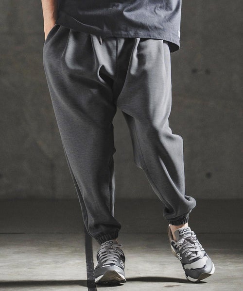 GLIMCLAP(グリムクラップ)】Fluid Smooth Gathered Hem Pants ジョガー 