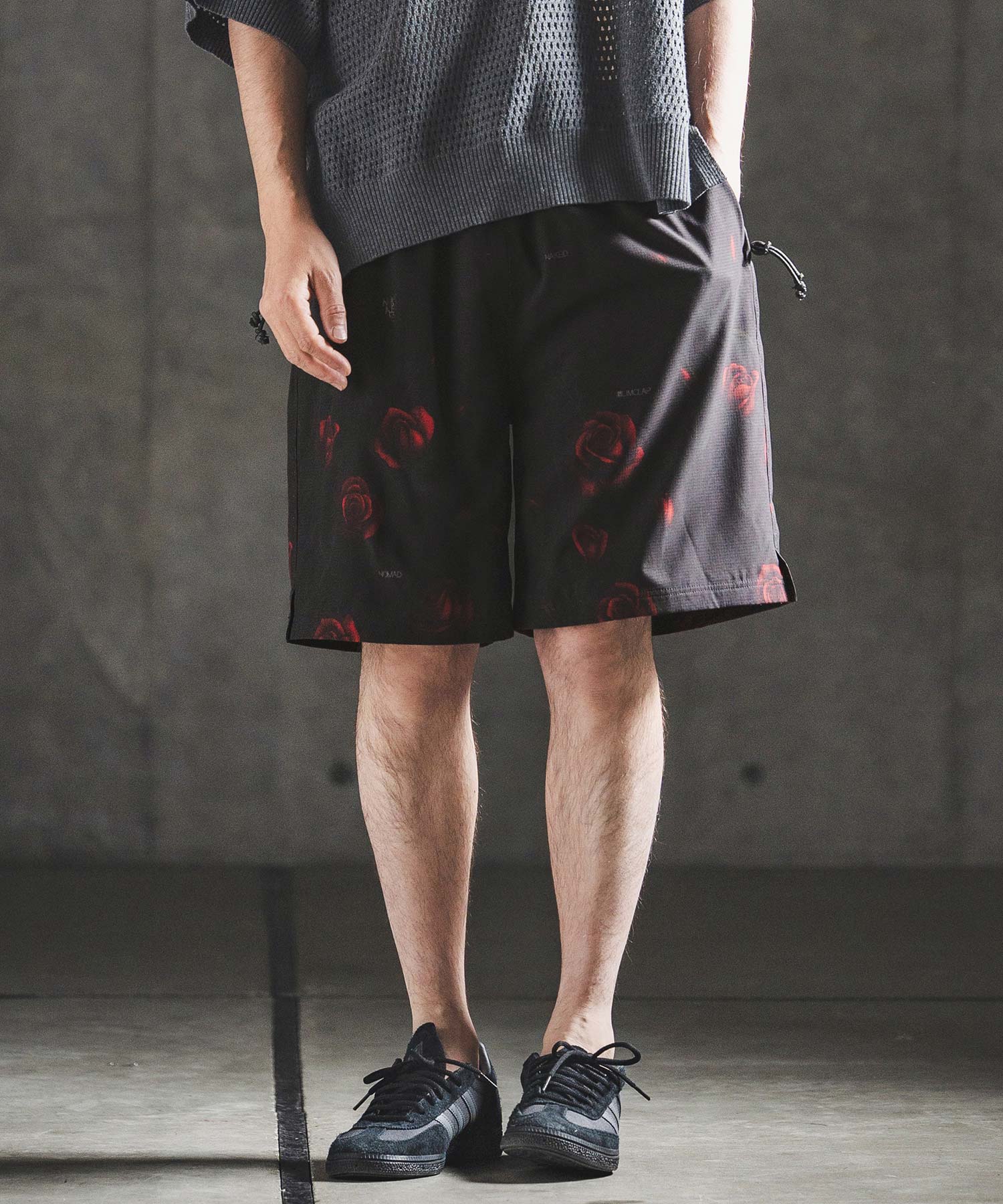 ALOUND ハーフパンツ サイズL GLIMCLAP(グリムクラップ)】Botanical Monotone Breathable Shorts