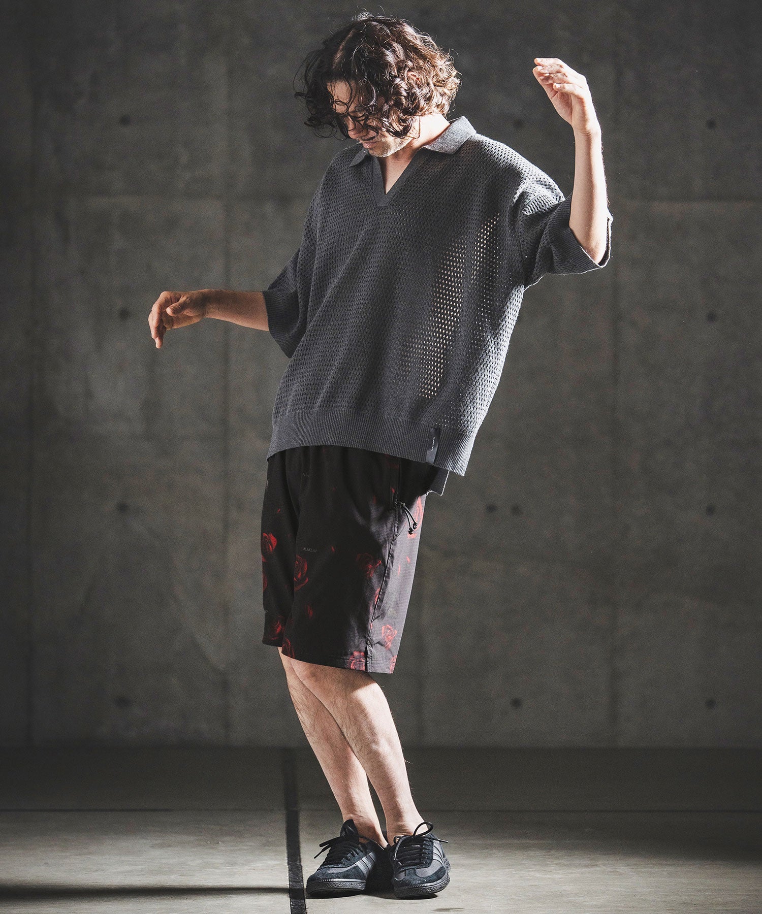 GLIMCLAP(グリムクラップ)】Botanical Monotone Breathable Shorts