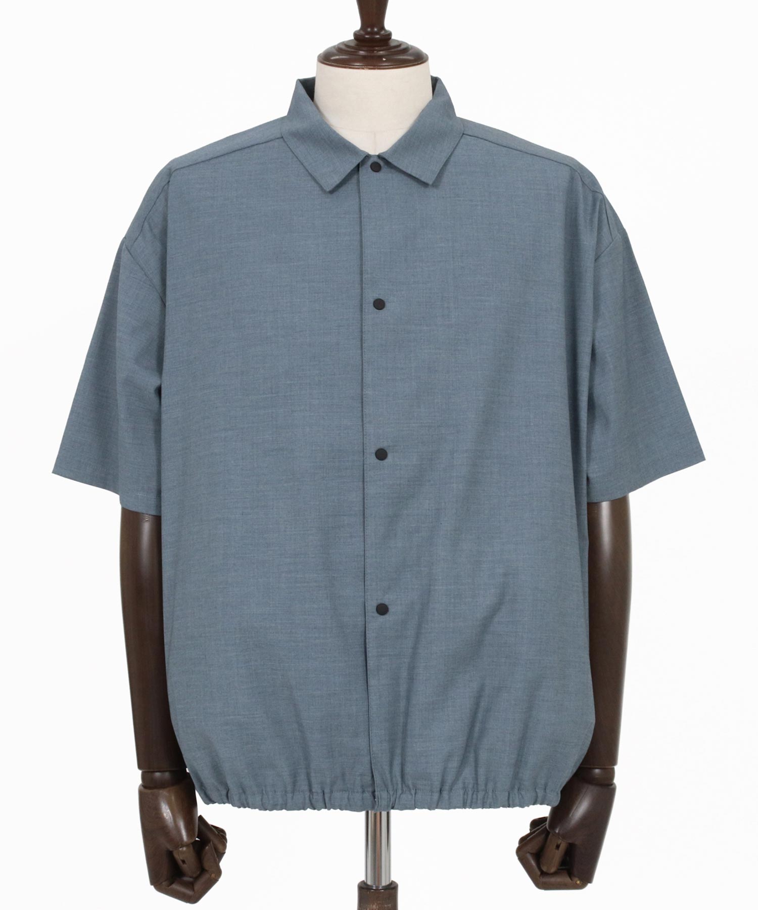 はむはむ GLIMCLAP(グリムクラップ)】Bamboo Blend Chambray Gathered Hem Short