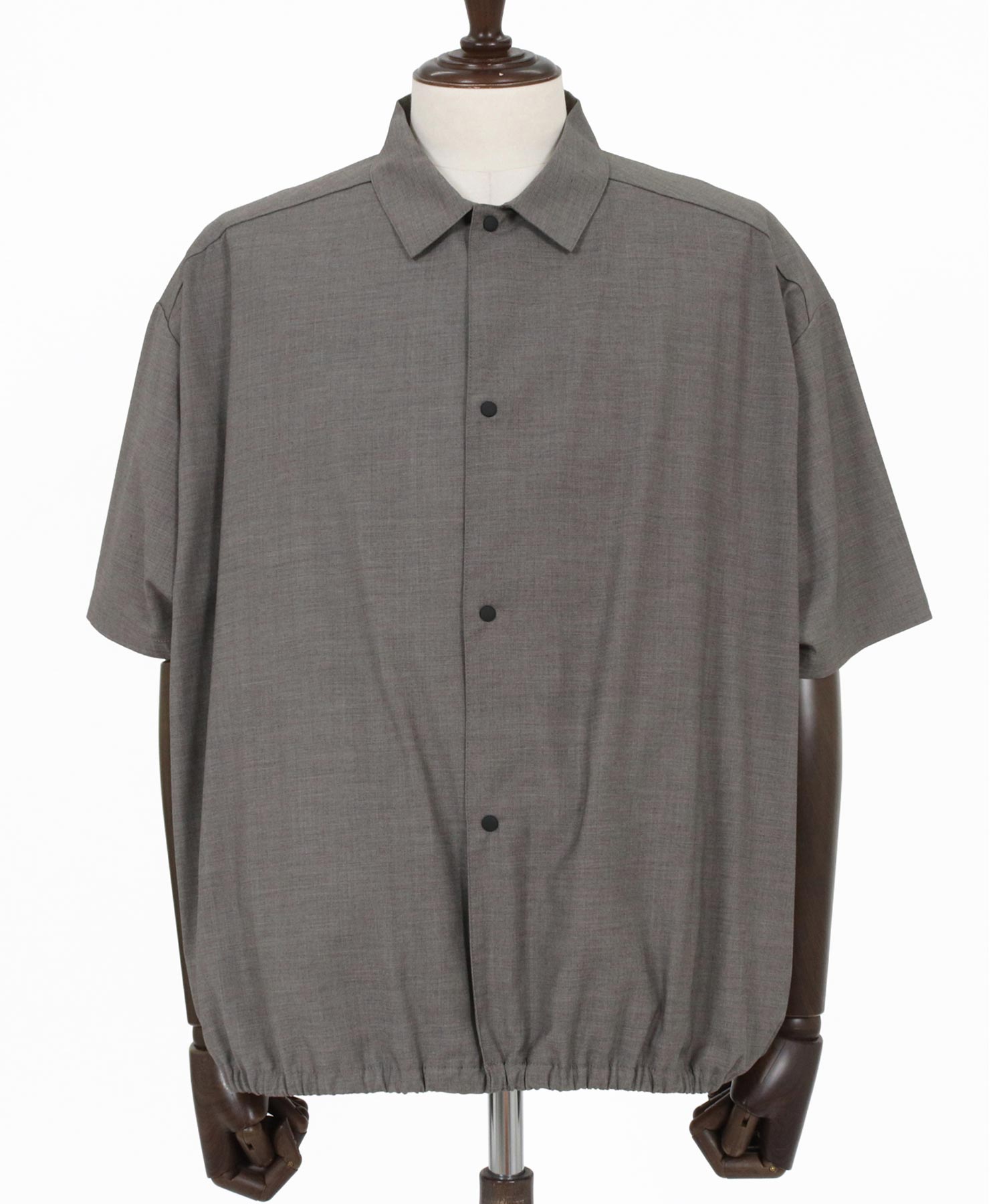 GLIMCLAP(グリムクラップ)】Bamboo Blend Chambray Gathered Hem Short