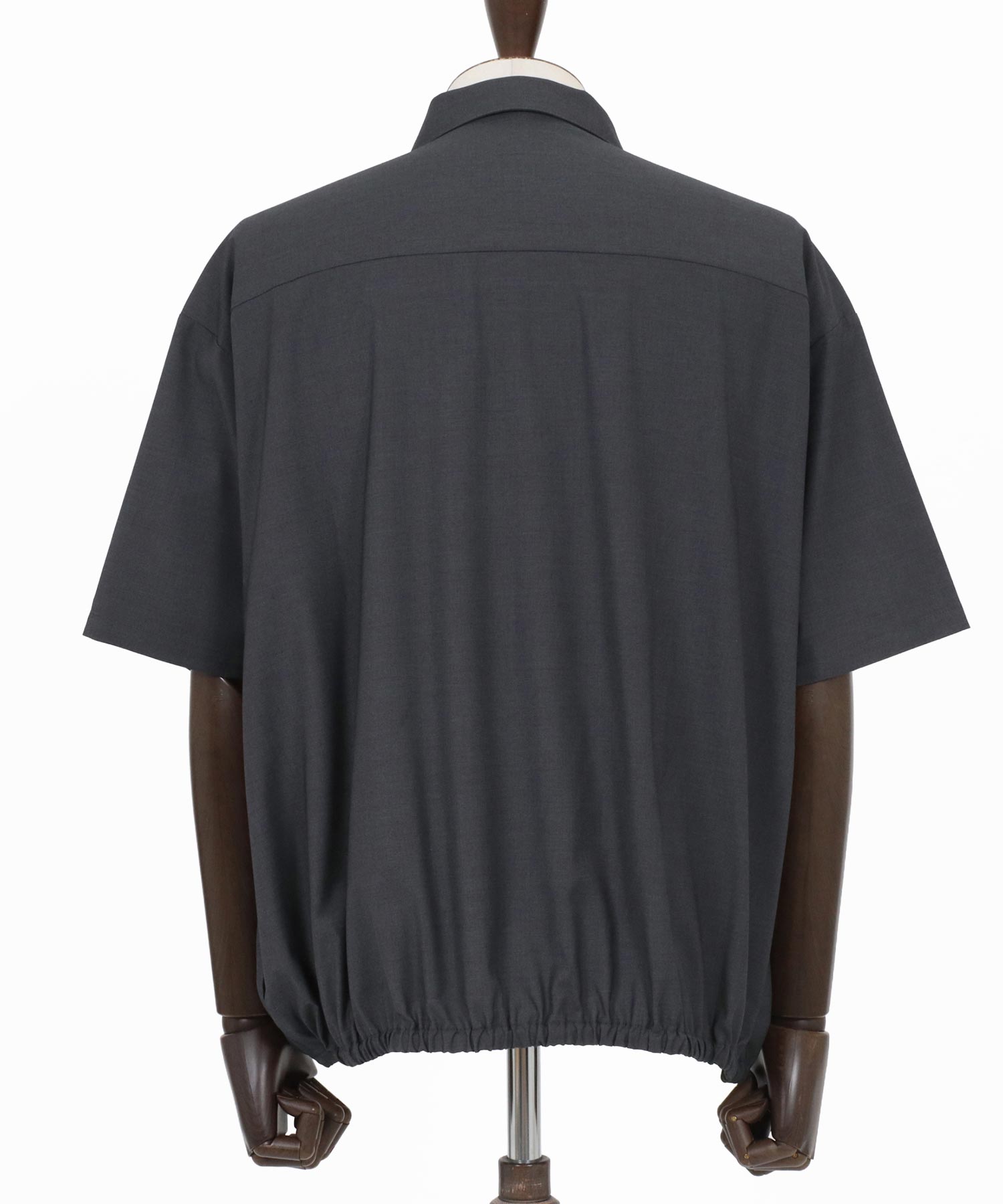 GLIMCLAP(グリムクラップ)】Bamboo Blend Chambray Gathered Hem Short