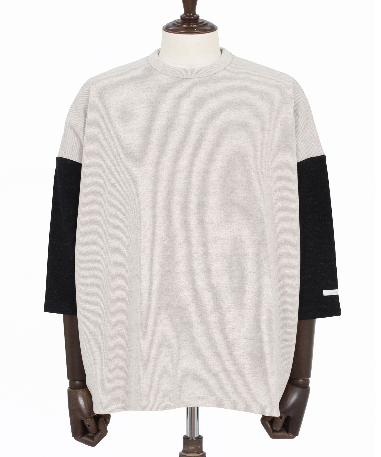 GLIMCLAP(グリムクラップ)】Melange Rib-Bonded 3-4 Sleeve T-shirt 7