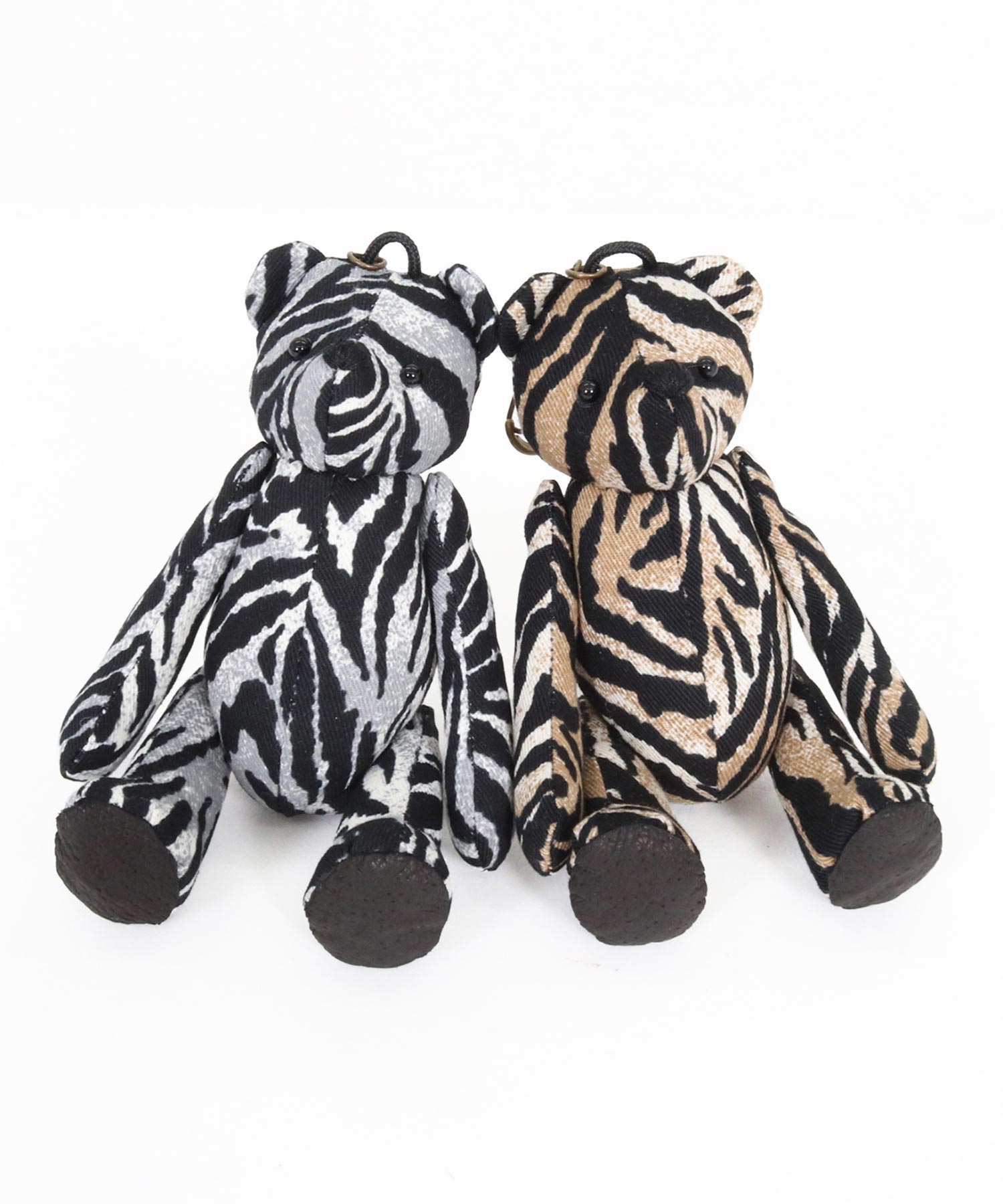 GLIMCLAP(グリムクラップ)】Stuffed Toy Keychain-Zebra Pattern