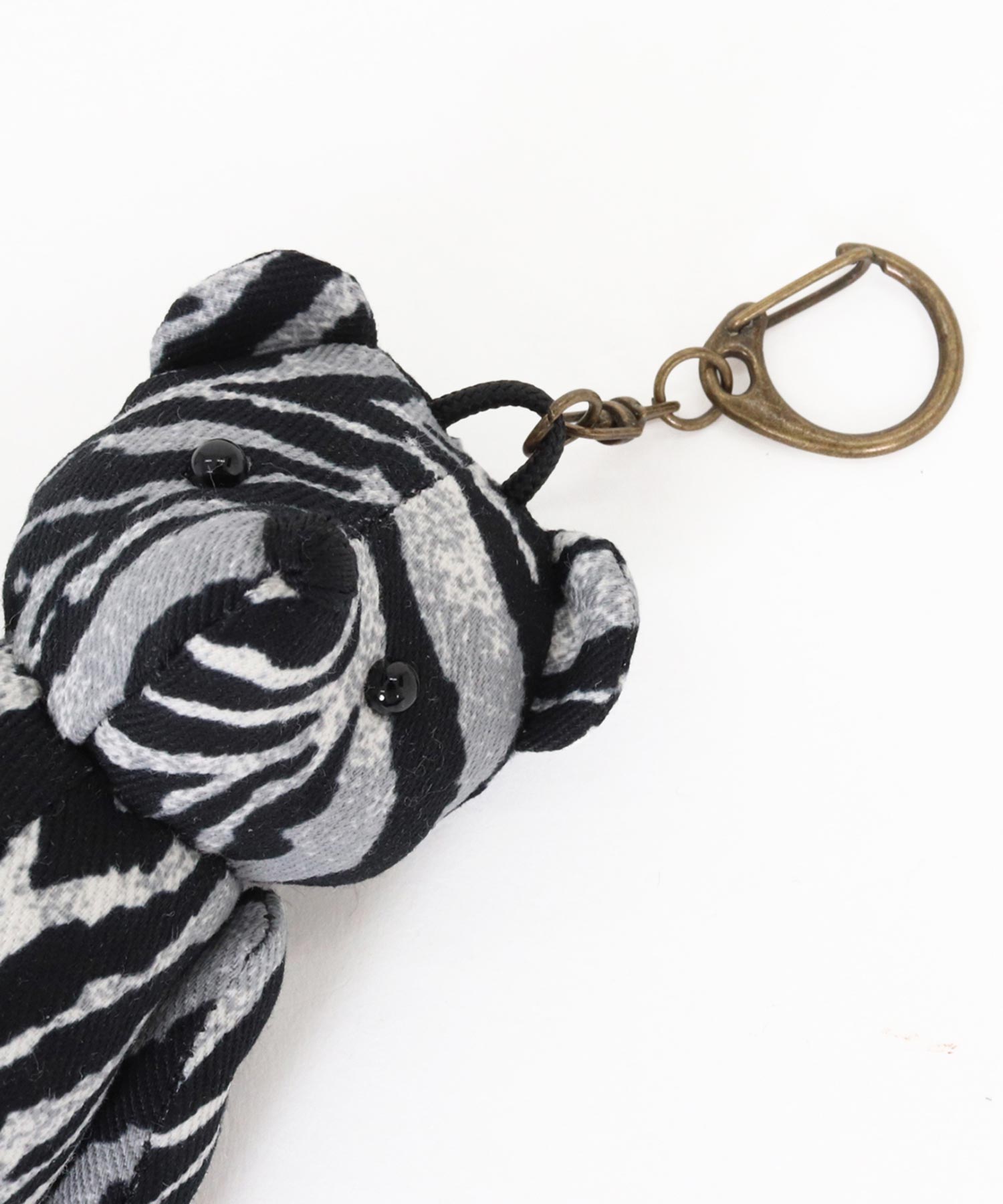 GLIMCLAP(グリムクラップ)】Stuffed Toy Keychain-Zebra Pattern