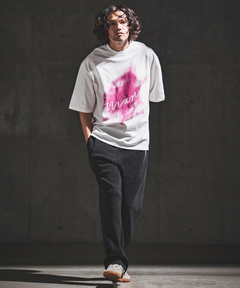 GLIMCLAP(グリムクラップ)】Graphic Art Print T-shirt プリントT