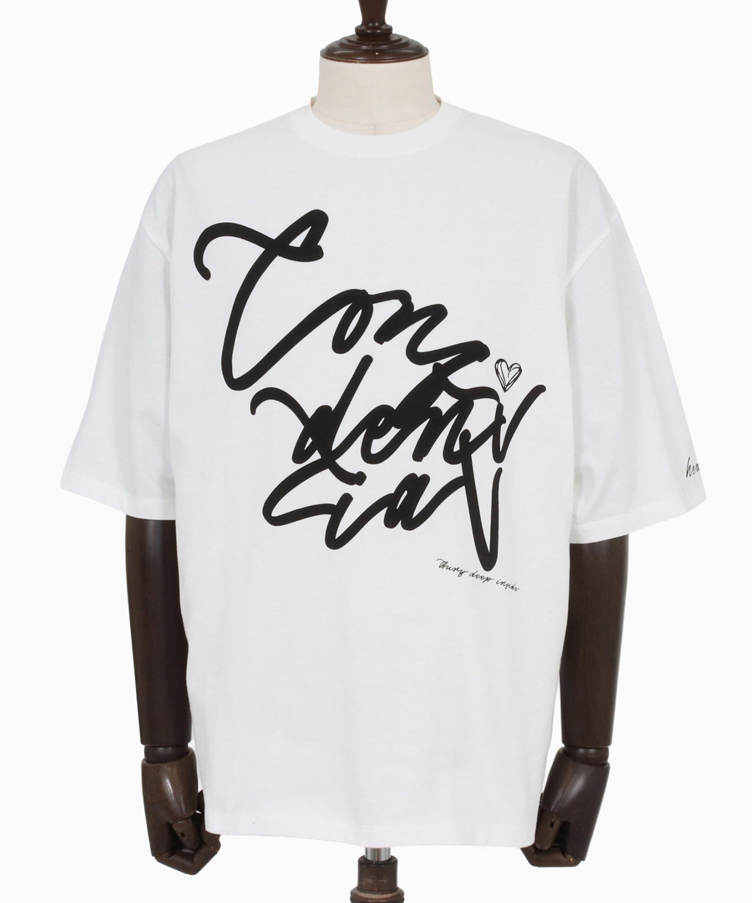 GLIMCLAP(グリムクラップ)】 Abstract Art Print T-shirt プリントT