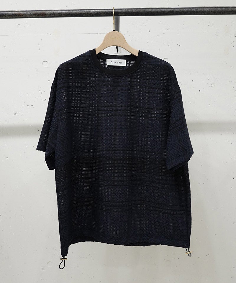 30%OFF【CULLNI(クルニ)】Mesh Knit Short Sleeve Jacket ショート