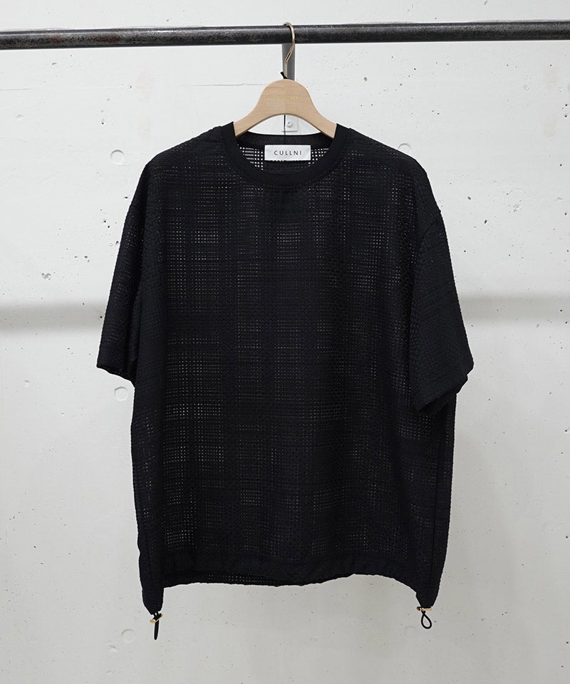 30%OFF【CULLNI(クルニ)】Double Cloth Layered Bi-Color Short Sleeve