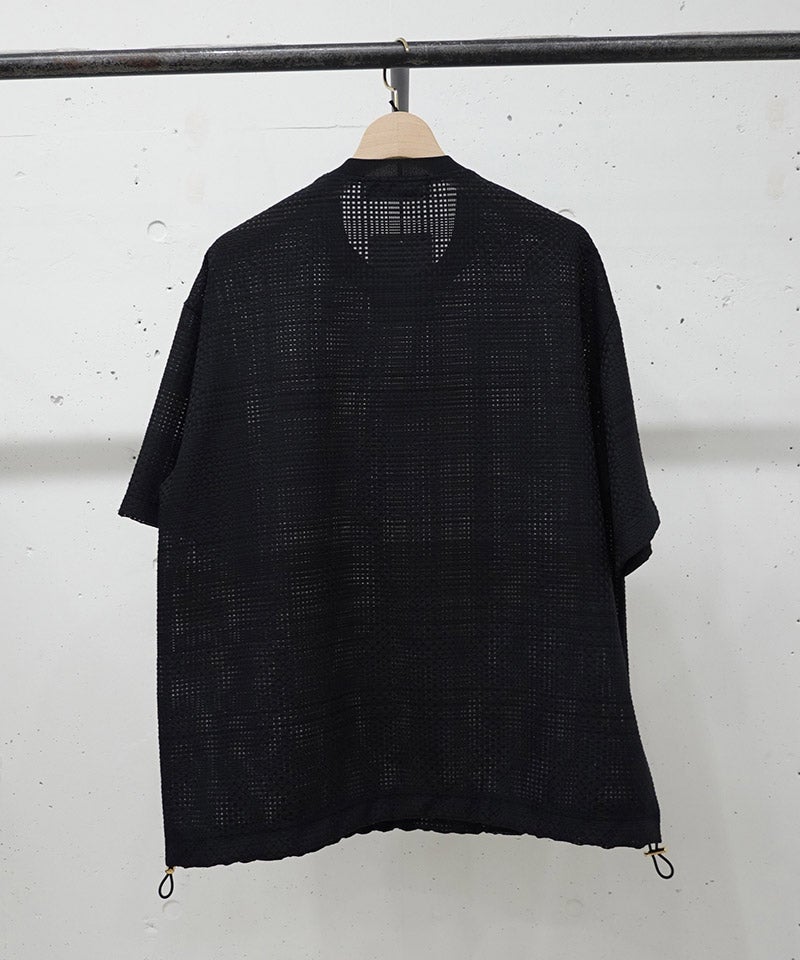 50%OFF【CULLNI(クルニ)】Sheer Tile Check Drawstring Short Sleeve