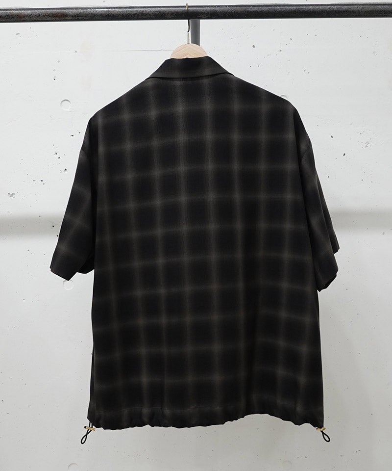 30%OFF【CULLNI(クルニ)】Ombre Check Open Collar Short Sleeve Shirt