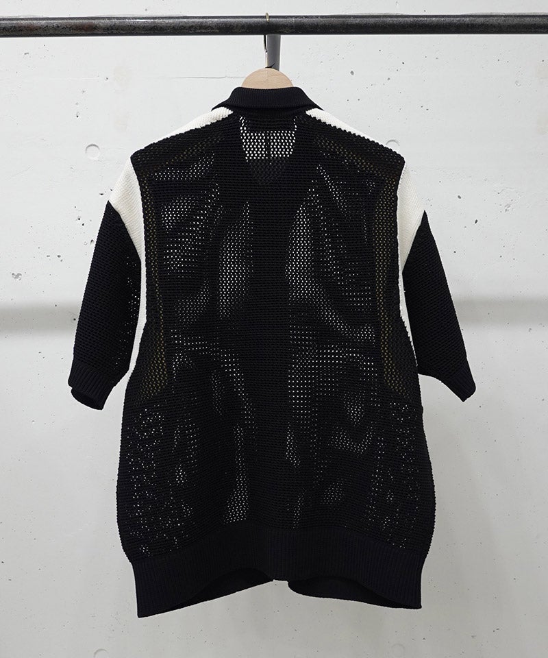 30%OFF【CULLNI(クルニ)】Mesh Knit Short Sleeve Jacket ショート