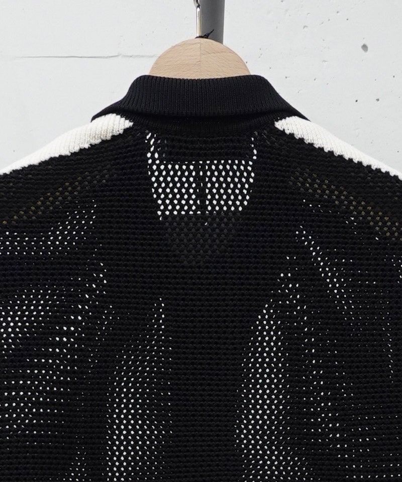 CULLNI(クルニ)】Mesh Knit Short Sleeve Jacket ショートスリーブ