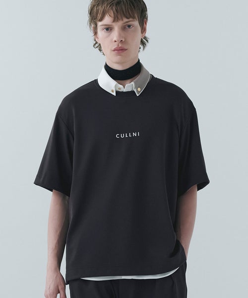 CULLNI(クルニ)】CULLNI Logo Embroidery Short Sleeve Pullover 