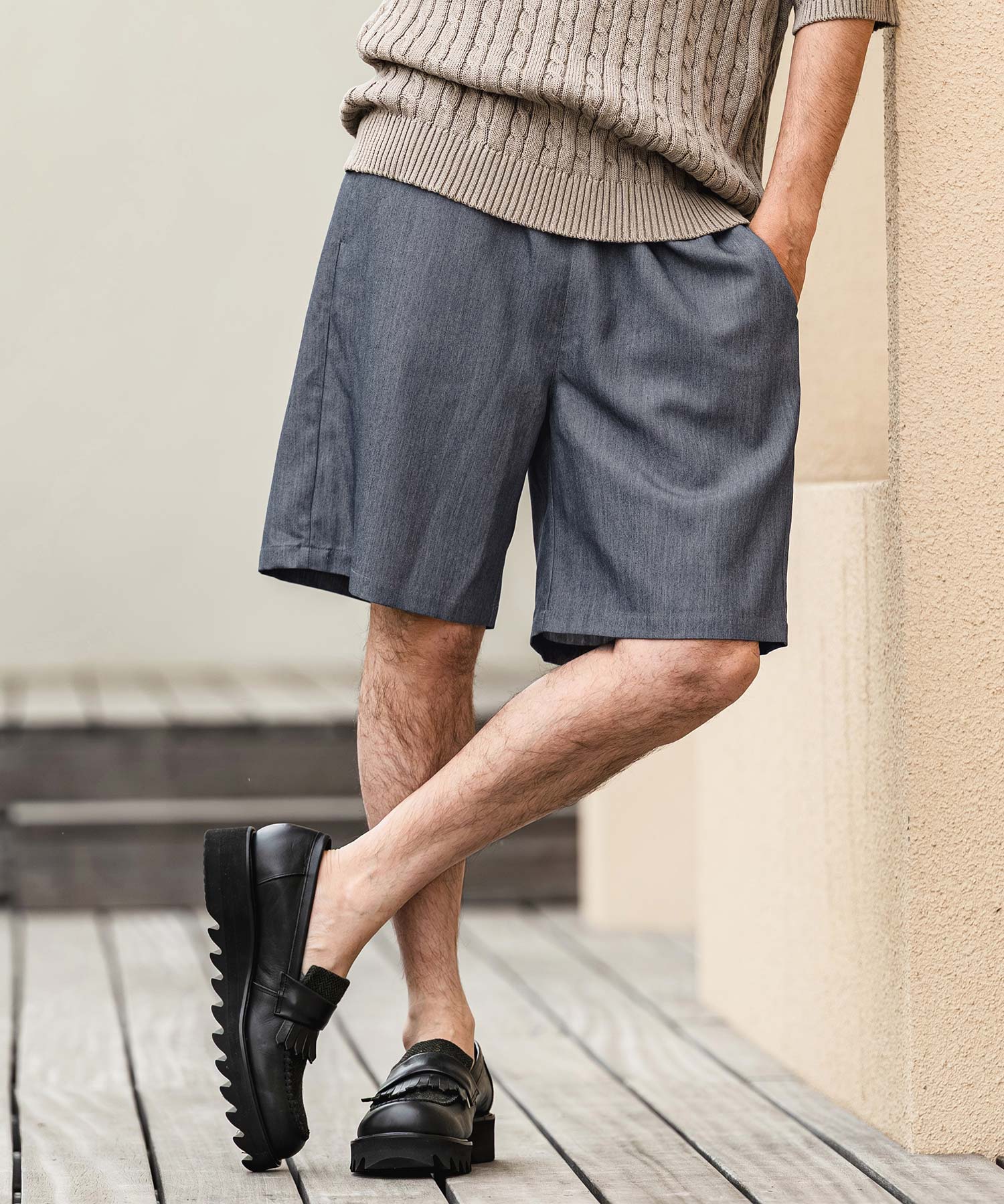 CAMBIO(カンビオ)】Daily Chambray Shorts ショートパンツ(S600126cmb