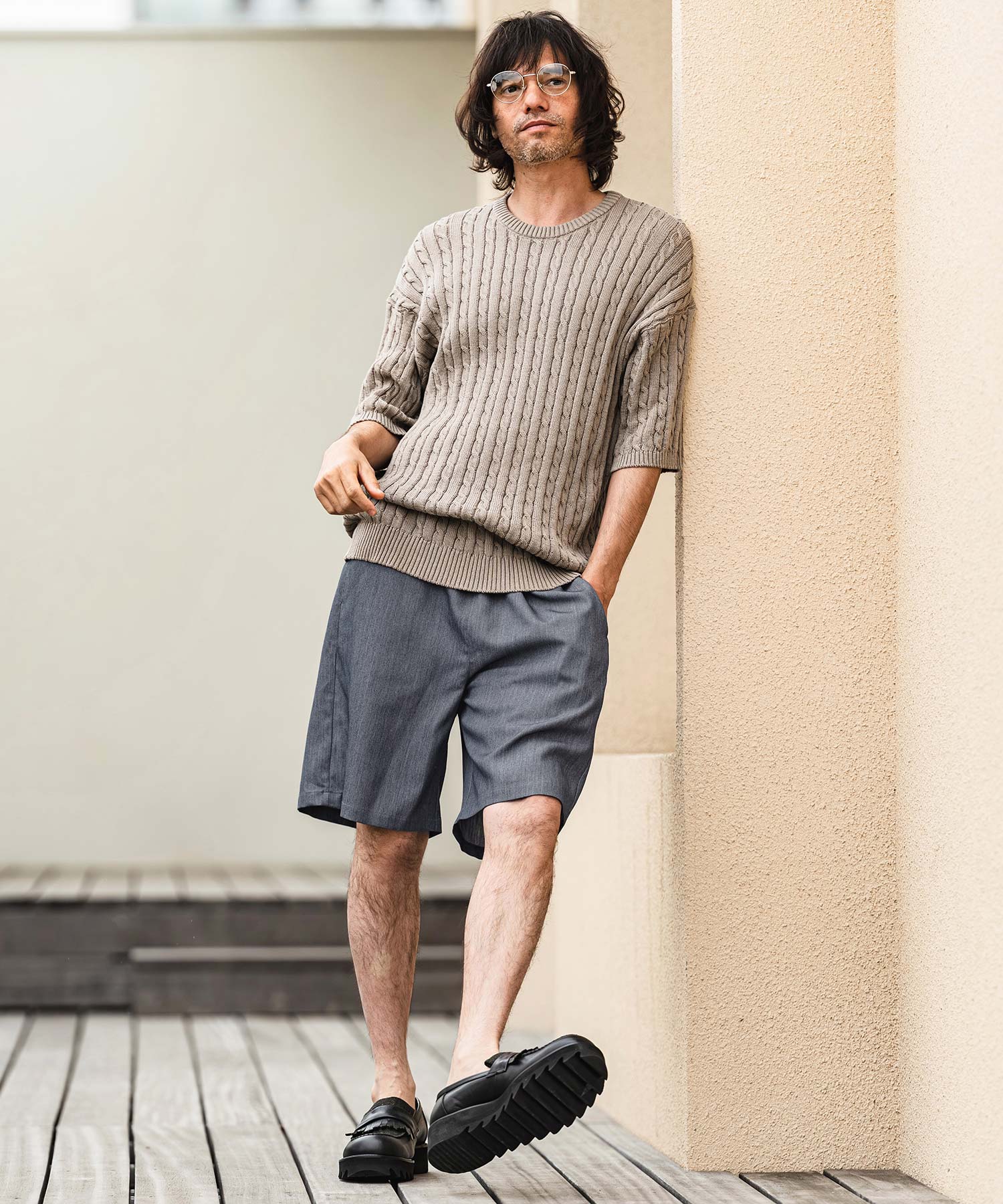 CAMBIO(カンビオ)】Daily Chambray Shorts ショートパンツ(S600126cmb