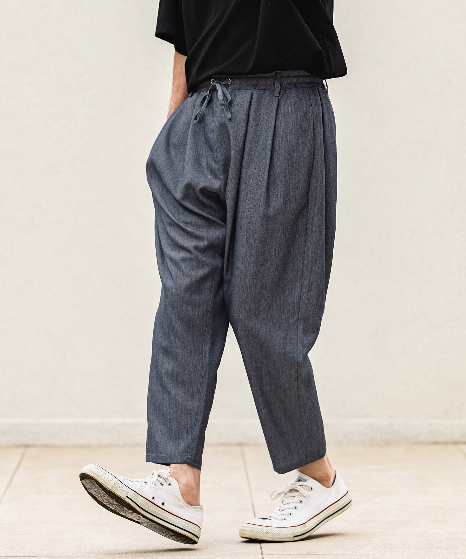 CAMBIO(カンビオ)】Stretch Seersucker Tapered Pants テーパード