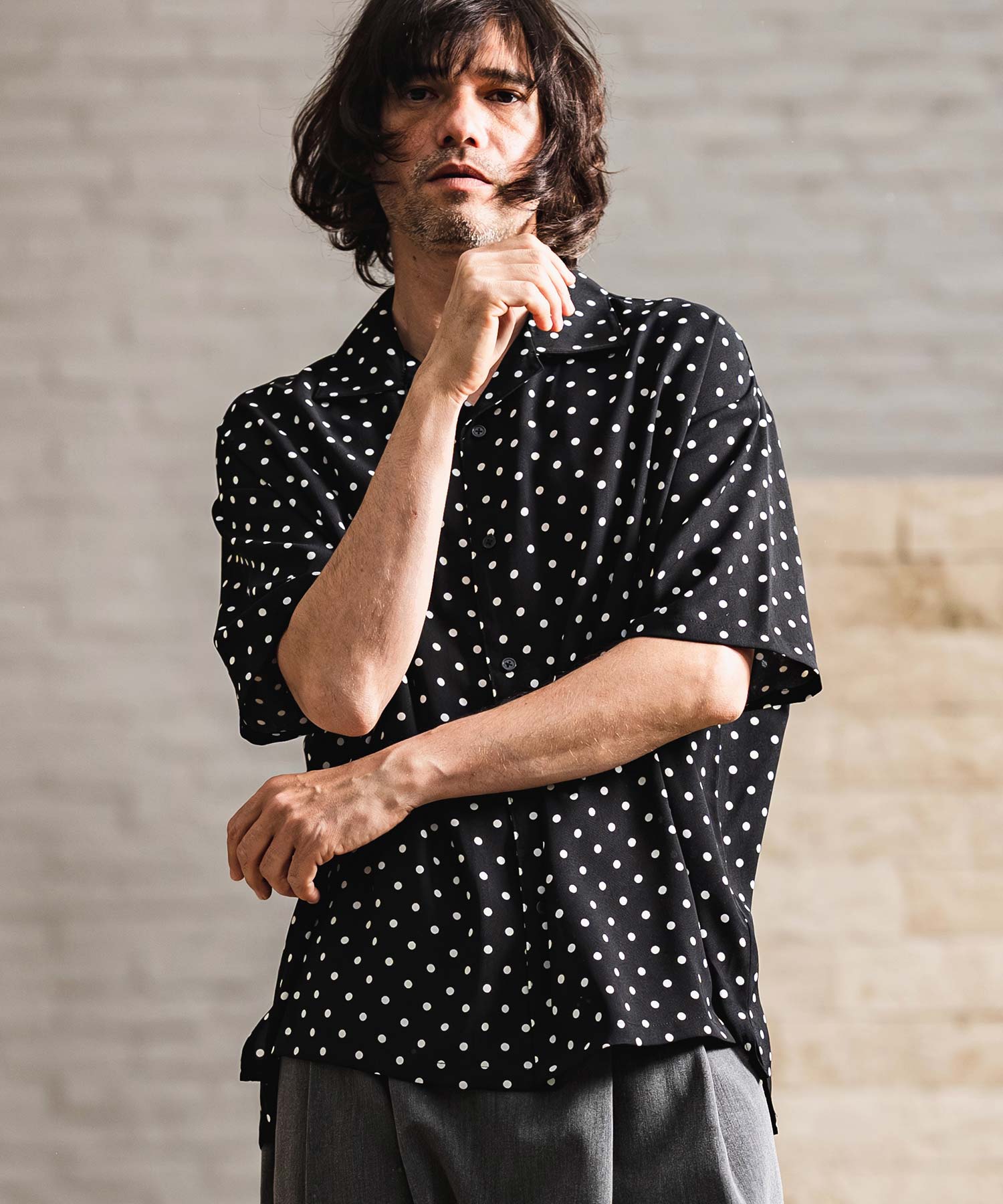 CAMBIO(カンビオ)】【予約販売6月中旬～下旬入荷】 Dot Pattern Open