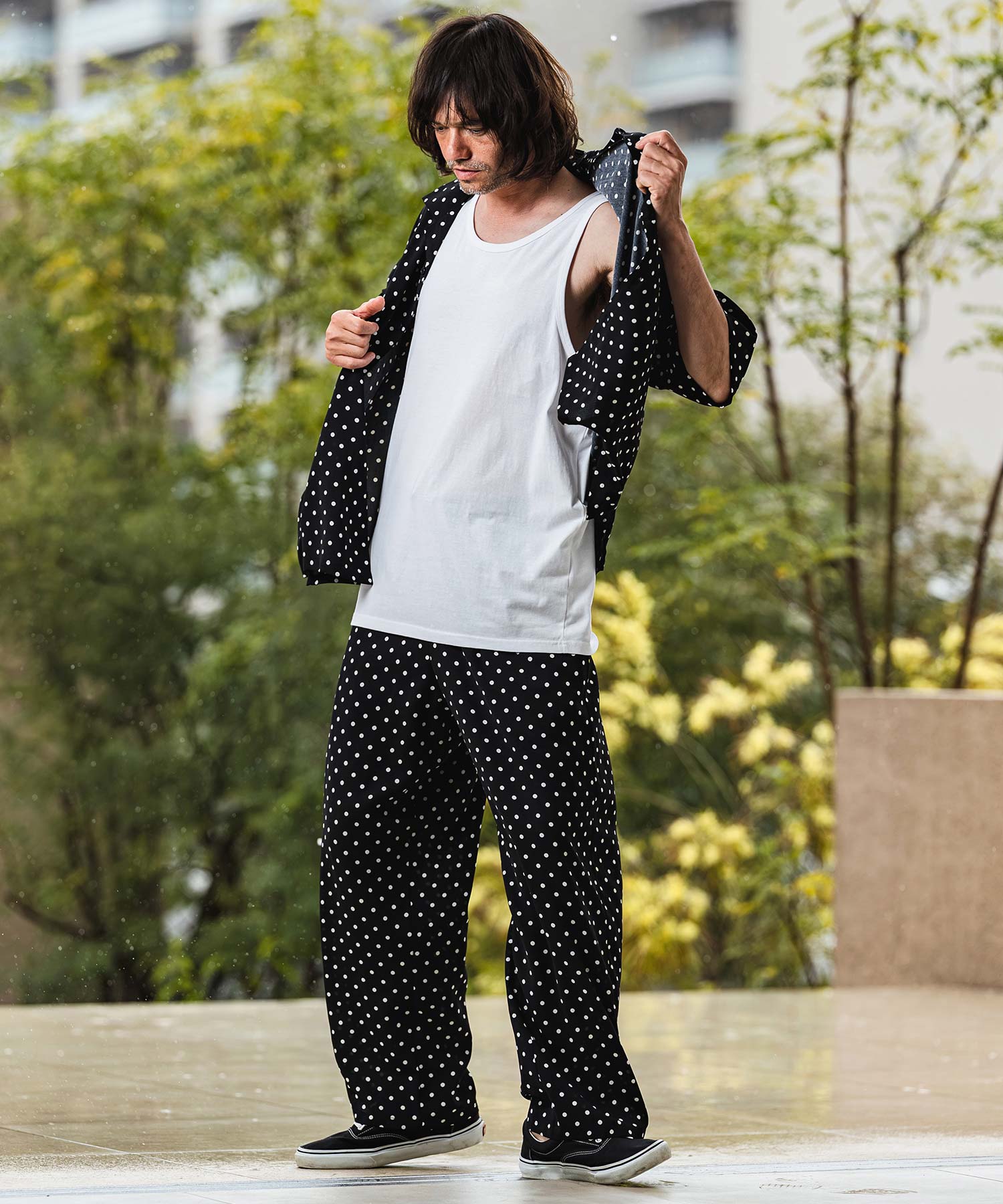 CAMBIO(カンビオ)】【予約販売6月中旬～下旬入荷】 Dot Pattern Open