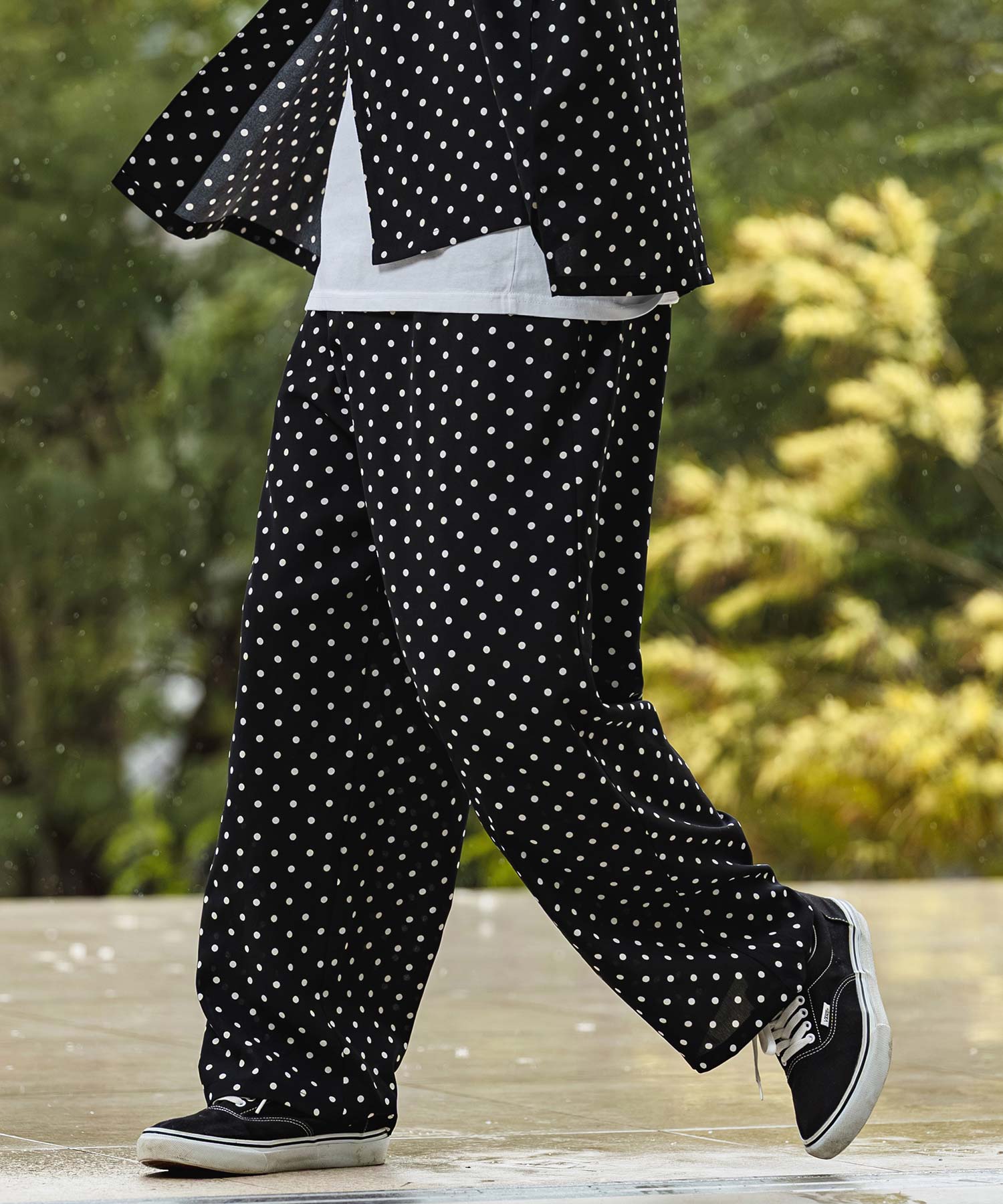 CAMBIO(カンビオ)】【予約販売6月中旬～下旬入荷】 Dot Pattern Wide
