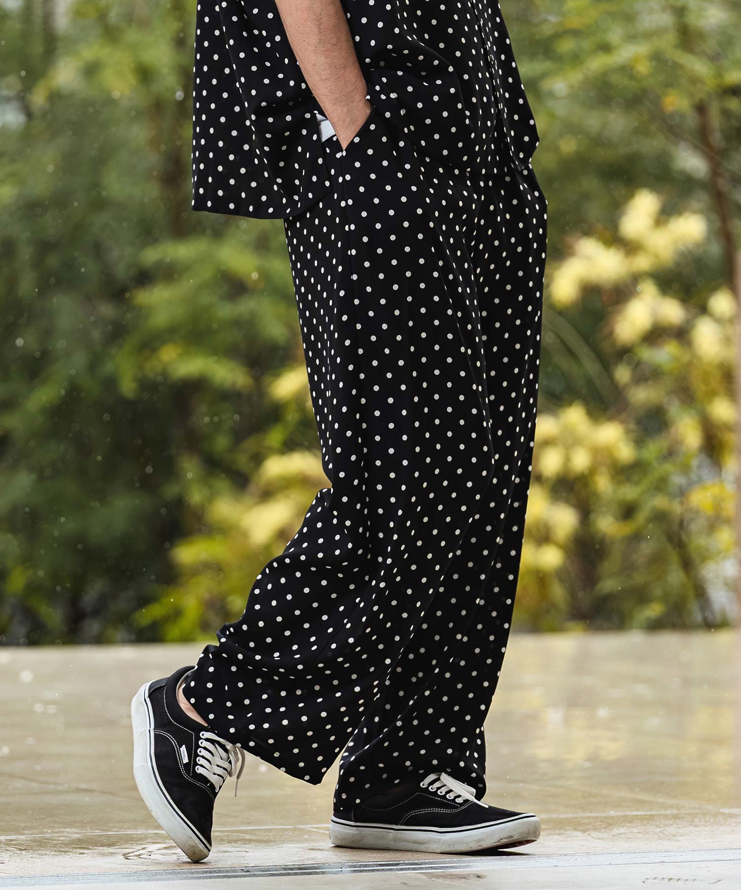 CAMBIO(カンビオ)】【予約販売6月中旬～下旬入荷】 Dot Pattern Wide