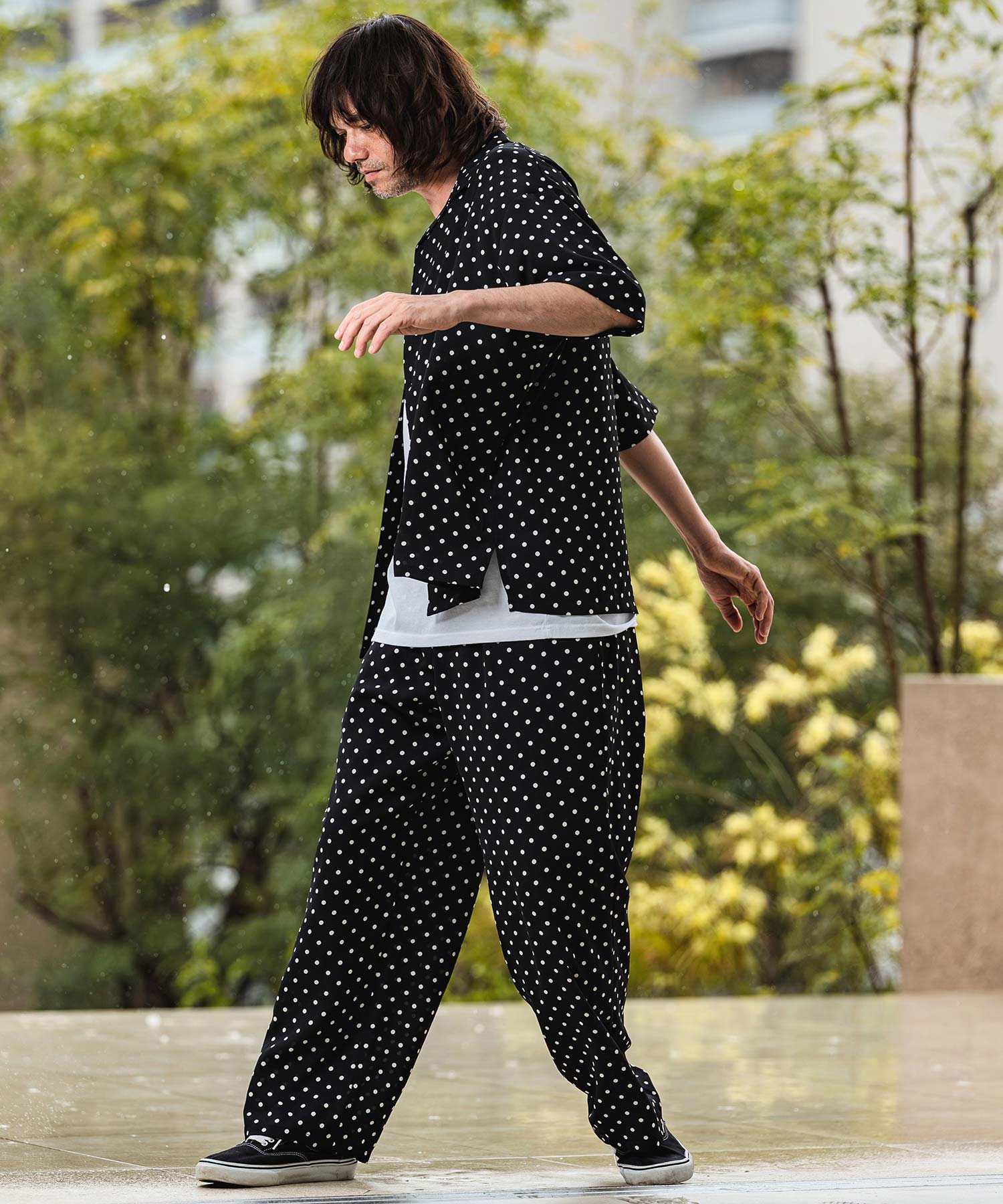 パンツ O CAMBIO(カンビオ)】【予約販売6月中旬～下旬入荷】 Dot Pattern Wide