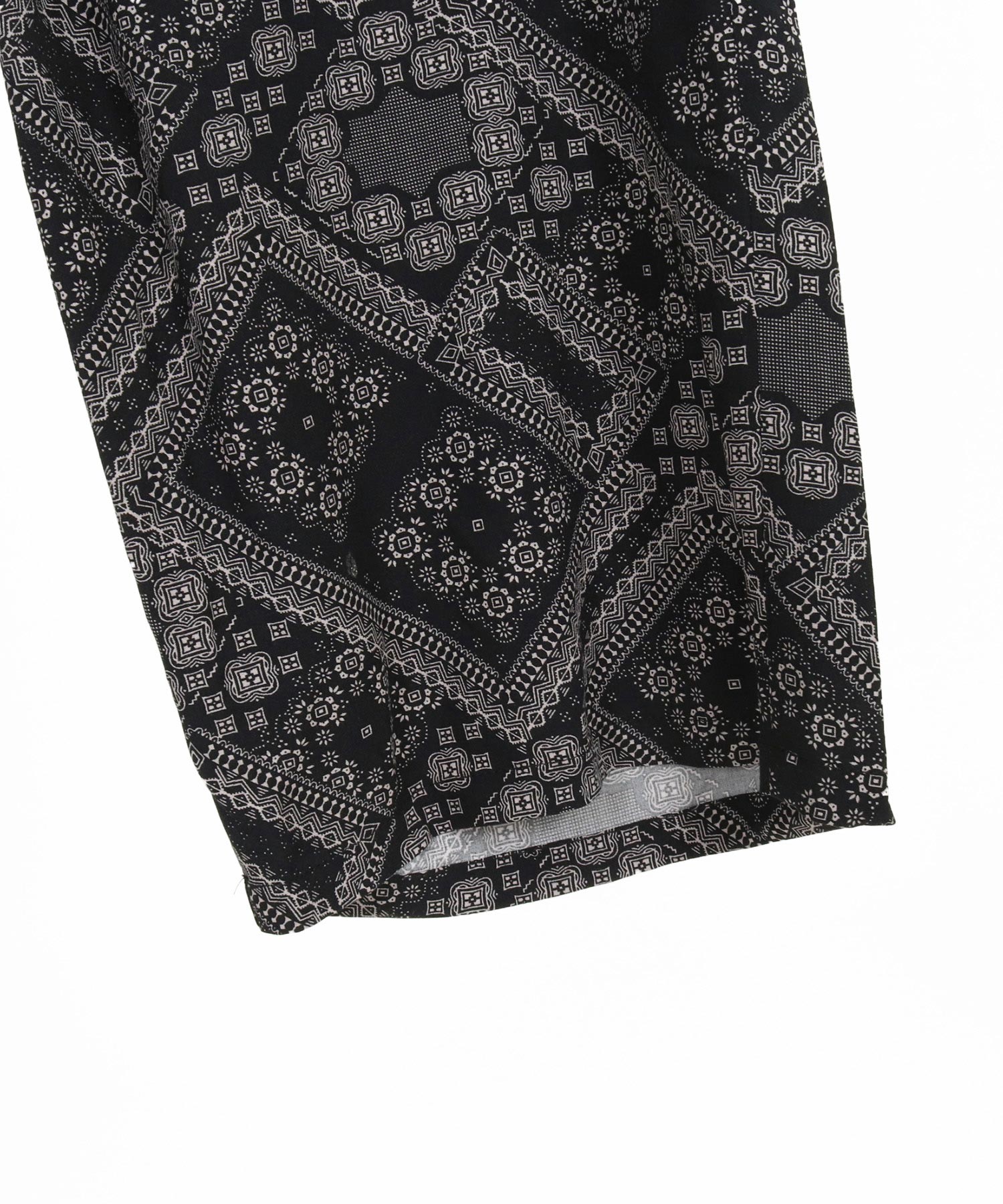 CAMBIO(カンビオ)】Bandana Pattern Wide Straight Easy Pants ワイド