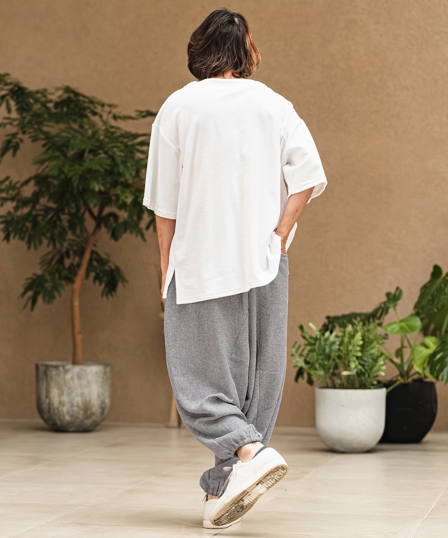 CAMBIO(カンビオ)】Melange Hopsack Balloon Jogger Pants ジョガー