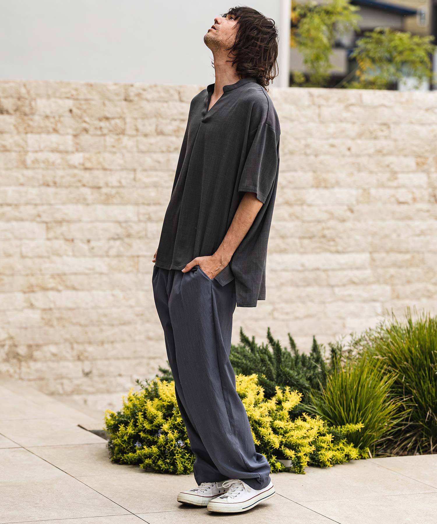 CAMBIO(カンビオ)】【予約販売5月下旬～6月上旬入荷】 Stretch Crinkle